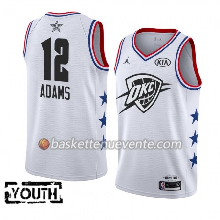 Maillot Basket Oklahoma City Thunder Steven Adams 12 2019 All-Star Jordan Brand Blanc Swingman - Enfant
